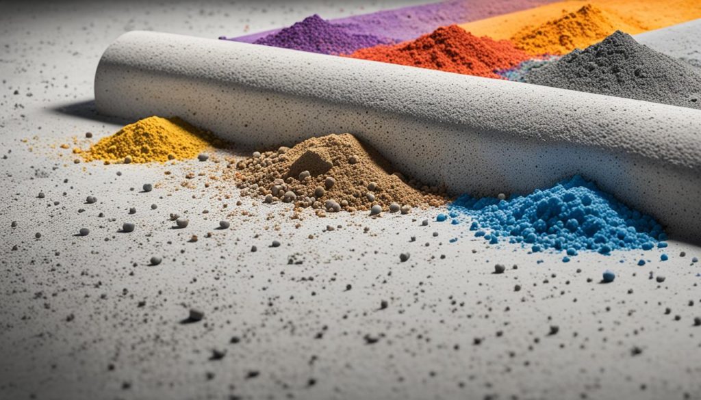 Concrete with Colorful Admixtures