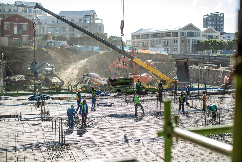 Pouring Foundation in Civil Construction