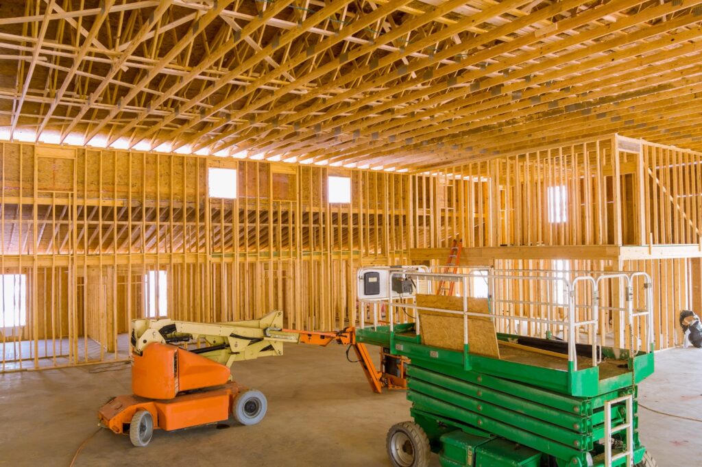 Wood Framed Office Construction